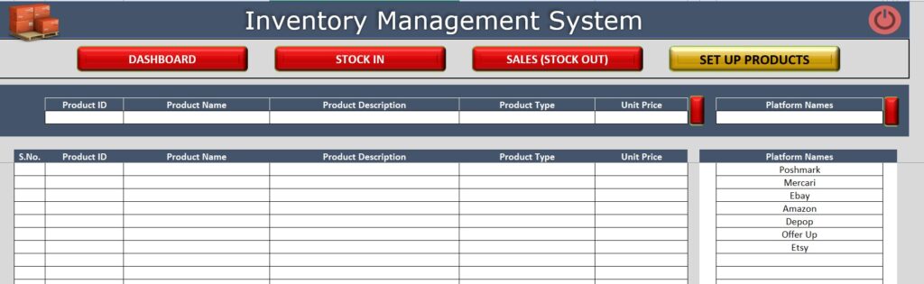 Set up Products